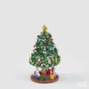 Carillon natalizio a forma di albero di Natale EDG altezza 18 cm con regali e cavallo a dondolo. Scultura musicale da appoggio. Acquista su Savino Arte e Design!