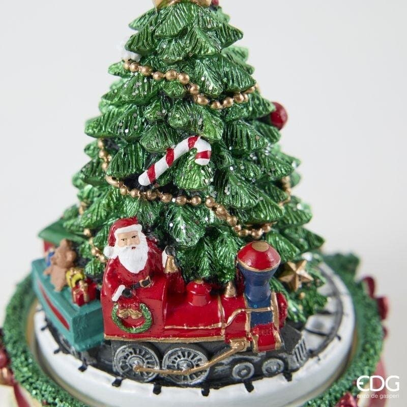 Alternative view of EDG Carillon Natalizio con Albero e Trenino in Movimento 16 cm
