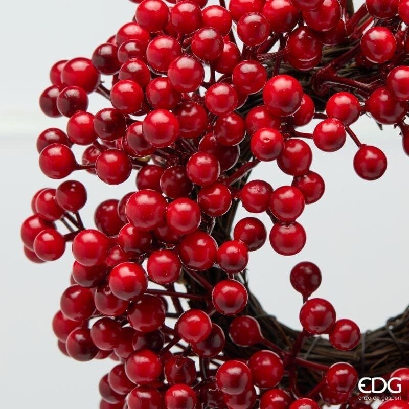 Alternative view of EDG Ghirlanda di Bacche Rosse 22 cm