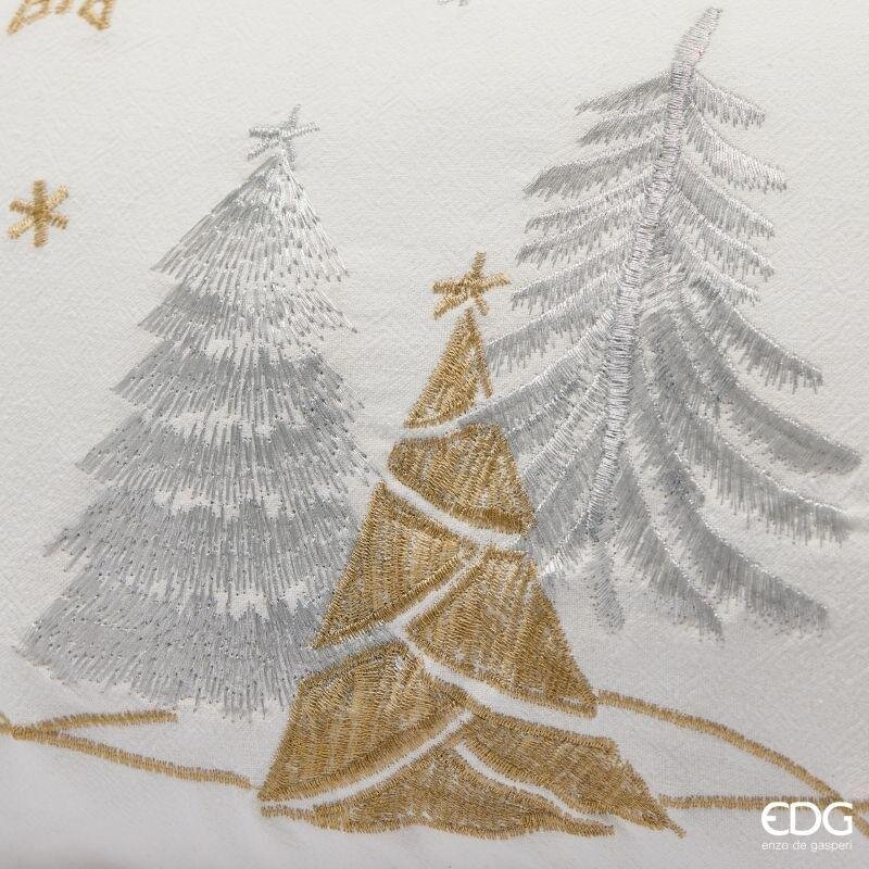 Alternative view of EDG Enzo De Gasperi Cuscino Alberi di Natale e Fiocchi di Neve