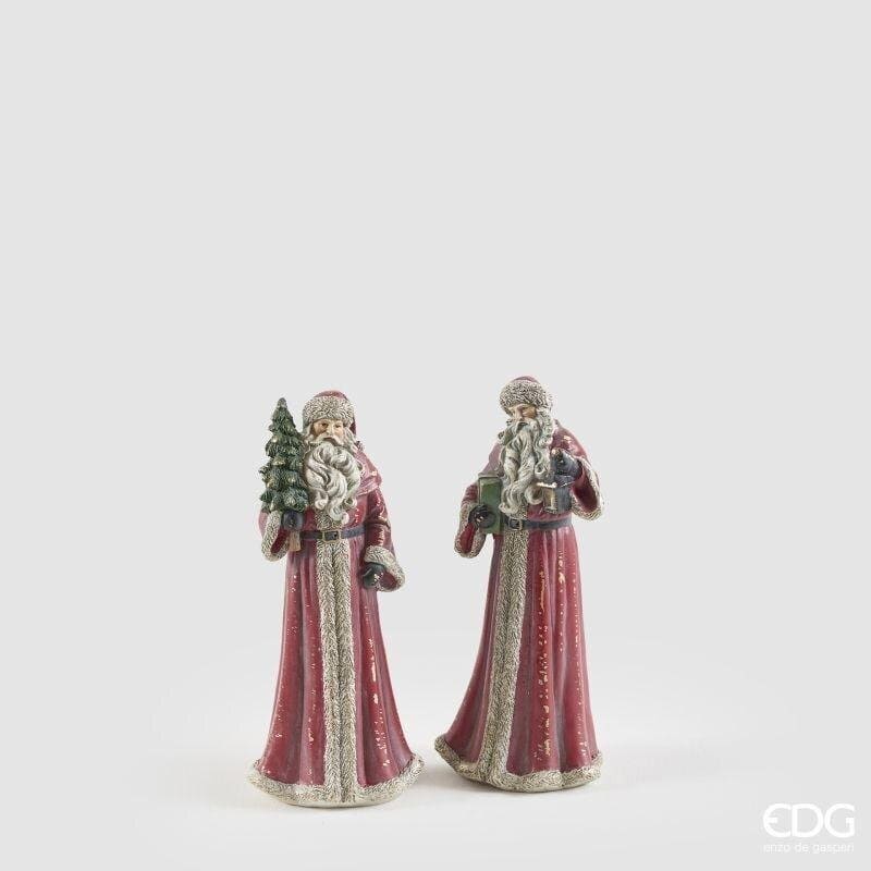 Decoro Babbo Natale vintage EDG altezza 26 cm in resina. Scultura elegante venduta al pezzo singolo in soggetti assortiti. Acquista su Savino Arte e Design!