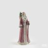 Decoro Babbo Natale vintage EDG altezza 37 cm in resina con bastone e cesto. Scultura elegante per allestimenti di Natale. Acquista su Savino Arte e Design!