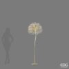 Tarassaco luminoso EDG altezza 180 cm con 912 microled oro. Spettacolare piantana decorativa da terra a soffione. Acquista su Savino Arte e Design!
