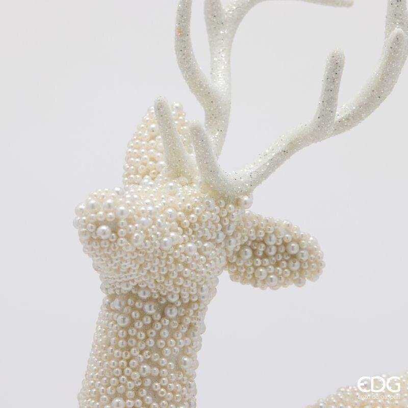 Alternative view of EDG Renna Decorativa con Perline Champagne 51 cm