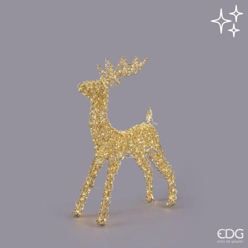 Renna luminosa EDG altezza 80 cm con 600 microled oro. Spettacolare decorazione tridimensionale da terra. Acquista su Savino Arte e Design!