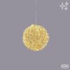 Sfera luminosa EDG diametro 30 cm con 300 microled oro. Spettacolare decorazione sospesa per interni ed esterni. Acquista su Savino Arte e Design!
