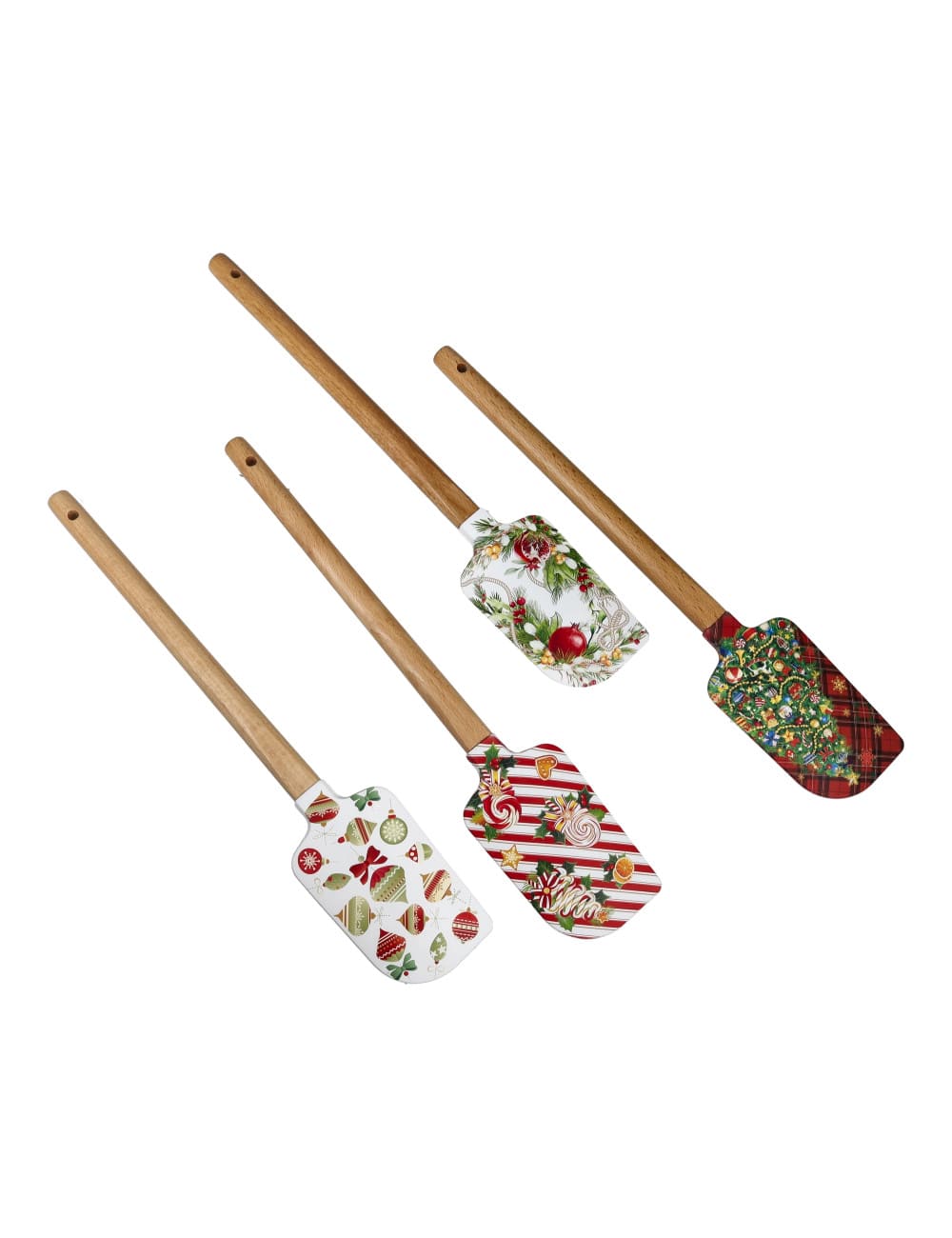 Brandani Spatola Leccapentola Merry Christmas in silicone e manico in legno. Utensile da cucina natalizio assortito. Acquista su Savino Arte e Design!