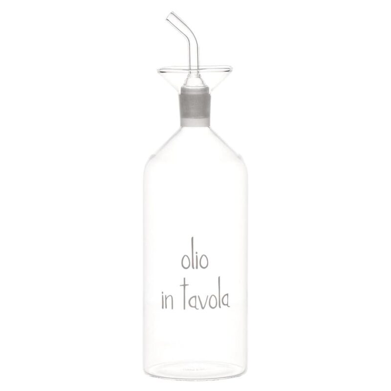Alternative view of SIMPLE DAY Oliera in Vetro Borosilicato con Beccuccio Versatore "Olio in Tavola"
