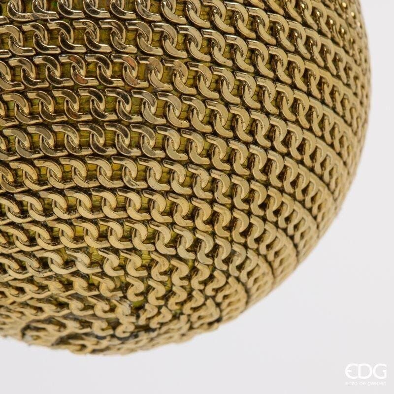Alternative view of EDG Pallina di Natale a Maglie Oro 10 cm