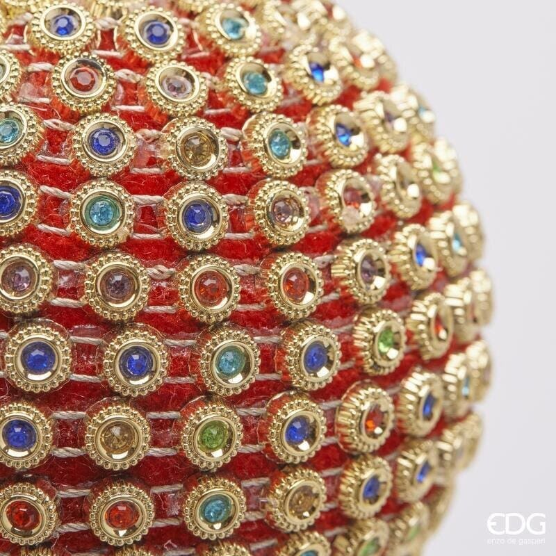 Alternative view of EDG Pallina di Natale Infinity Rossa 10 cm