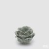 Portacandela rosa effetto zucchero verde EDG. Raffinato bocciolo in ceramica per la tua tavola di Natale. Acquista online su Savino Arte e Design!
