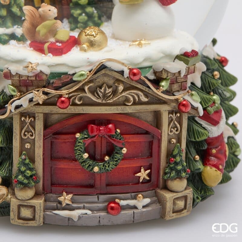 Alternative view of EDG Sfera di Neve Musicale Babbo Natale e Pupazzo di Neve