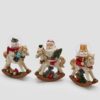 Decorazione natalizia cavallo a dondolo EDG altezza 13,5 cm con sfera di neve. Soggetti assortiti da collezione. Acquista su Savino Arte e Design!