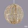 Sfera luminosa sospesa Stripes EDG diametro 50 cm con 960 microled caldi. Elegante palla di luce da esterno ed interno. Acquista su Savino Arte e Design!