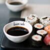Set 4 coppette Simple Day in gres "Stasera sushi". Perfette per salsa di soia e stuzzichini orientali. Acquista su Savino Arte e Design!