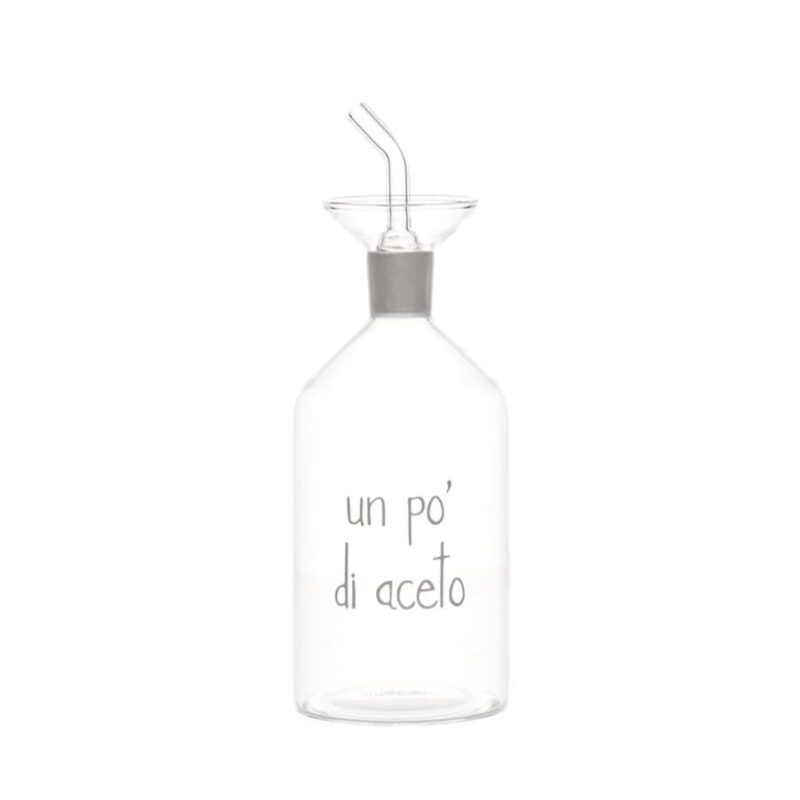 Alternative view of SIMPLE DAY Acetiera in Vetro Borosilicato con Beccuccio Versatore "Un Po' di Aceto"