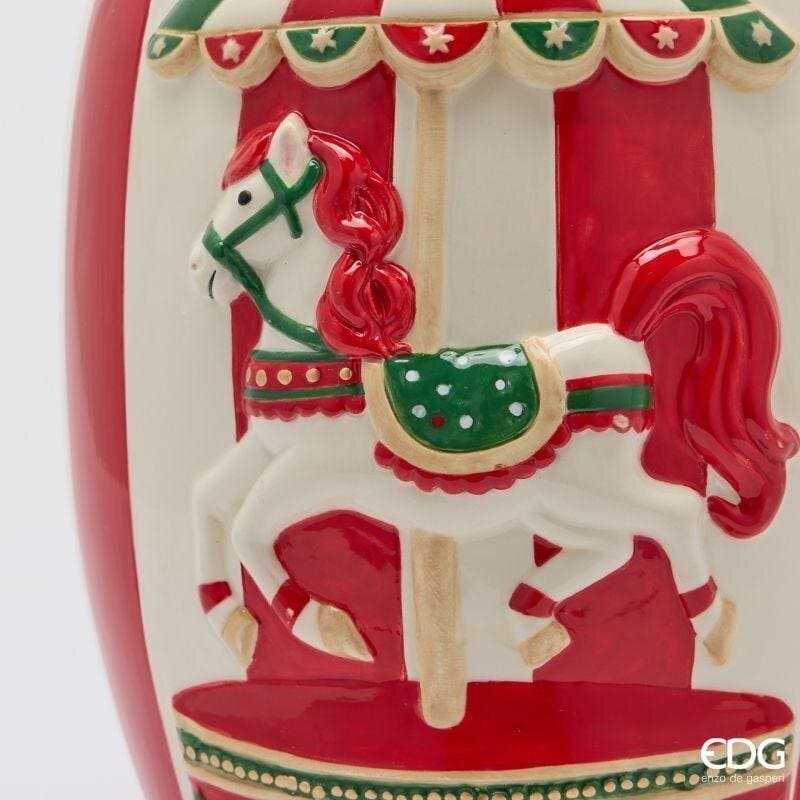 Alternative view of EDG Vaso Giostra con Cavallo in Ceramica 33 cm