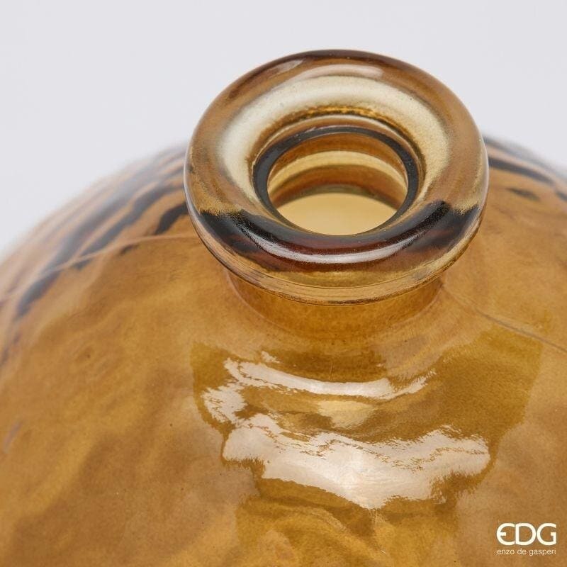Alternative view of EDG Vaso Monofiore in Vetro Effetto Martellato Marrone