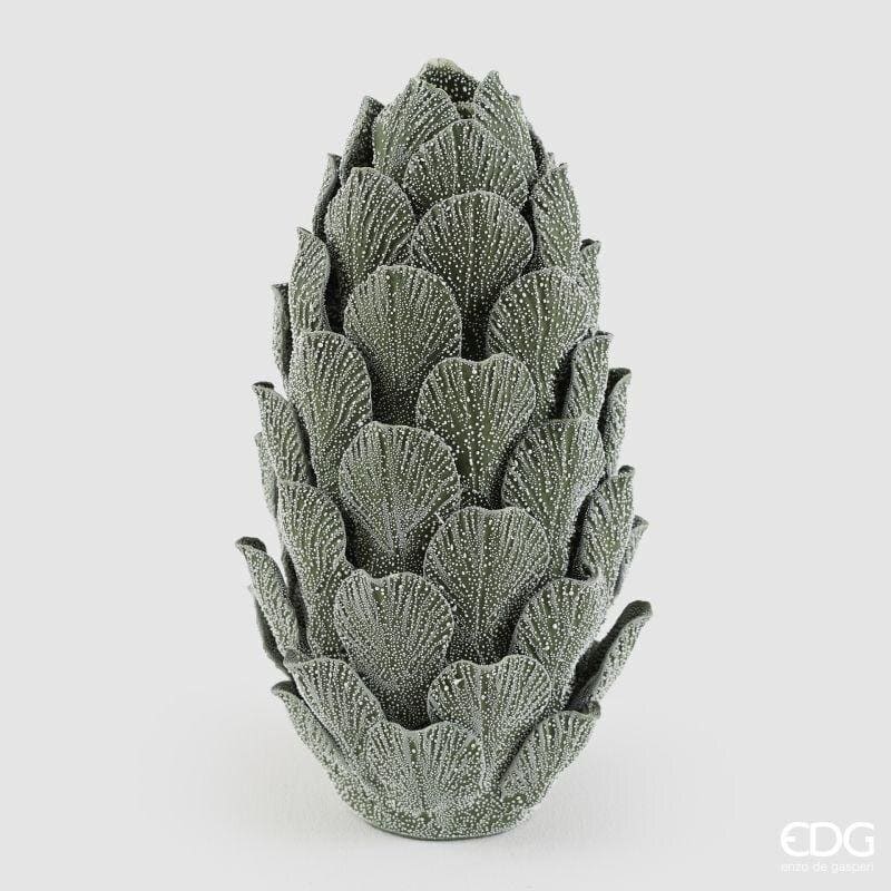 Vaso pigna ceramica effetto zucchero EDG verde 31 cm: un complemento d'arredo elegante, raffinato e simbolico per valorizzare ogni ambiente di casa.