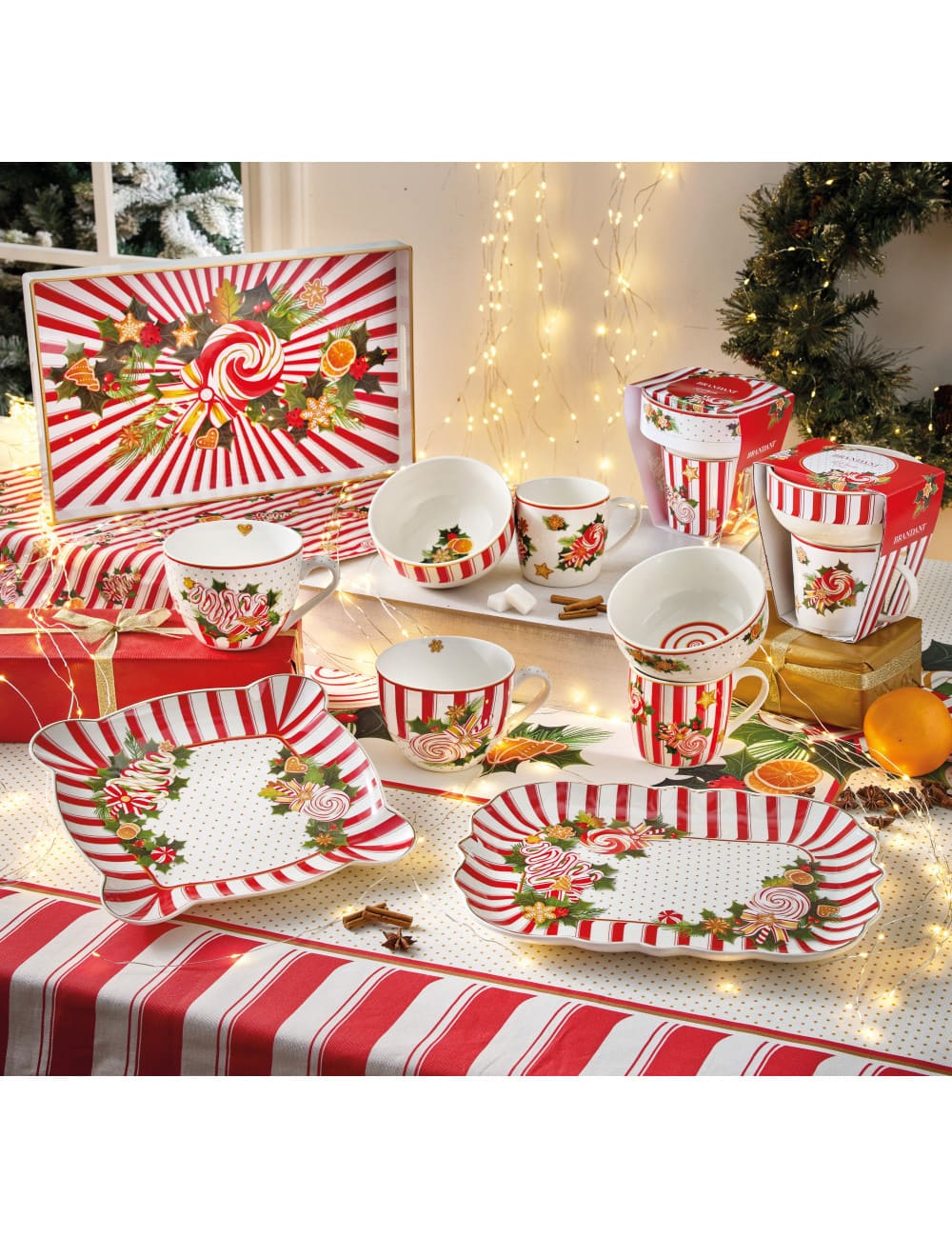 BRANDANI Mug con Ciotola Le Chicche in New Bone China - immagine 2