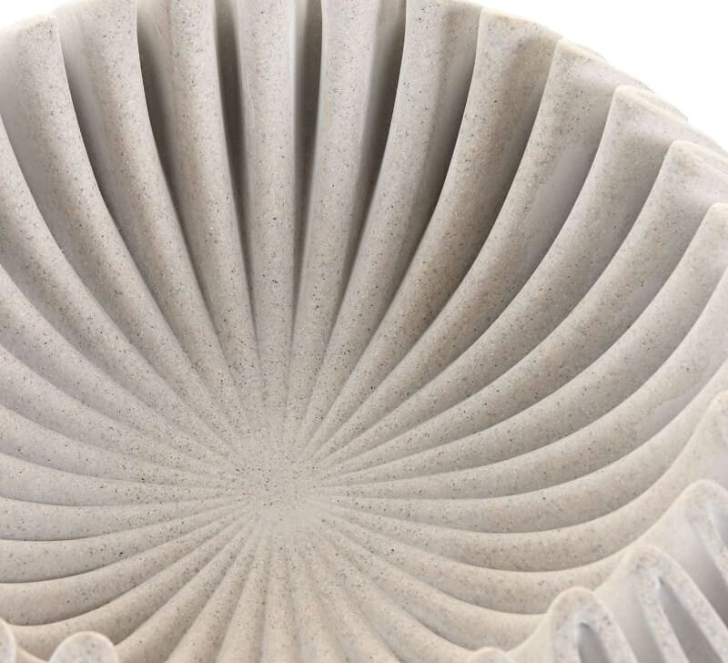 Alternative view of ITEM Centrotavola Scultoreo in Marmo Plissetato 30 cm