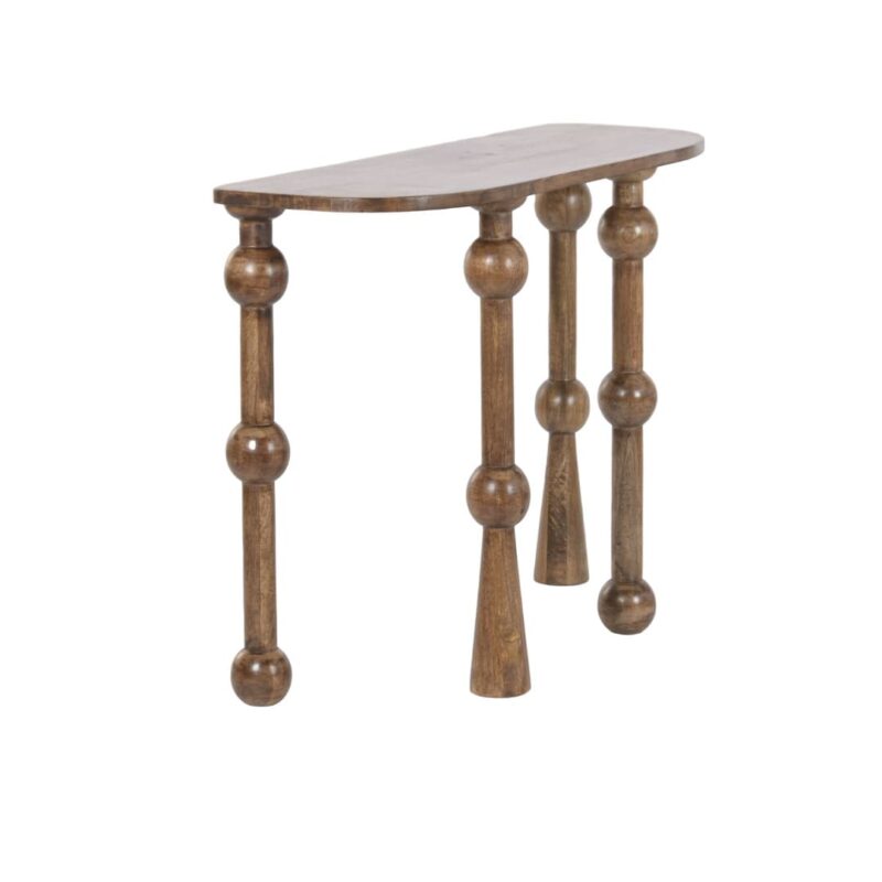 ITEM Consolle in Legno Massello di Mango con Gambe Sferiche - immagine 3