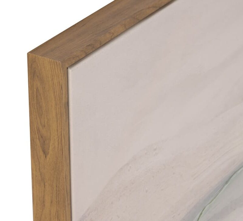 Alternative view of Quadro Moderno Astratto Quadrato 80x80 su Tela Paesaggio Salvia e Azzurro con Cornice
