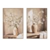 Quadro su tela 82x122 cm con vaso e fiori, finiture dipinte a mano e cornice inclusa. Vendita al pezzo singolo in varianti assortite. Acquista su Savino Arte e Design!