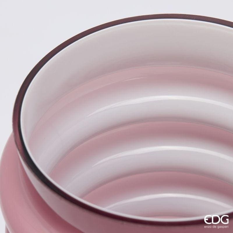 Alternative view of EDG Vaso Spirale 30 cm in Vetro Rosa Antico