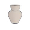 Vaso in terracotta dipinta a mano 18x25 cm. Design artigianale per fiori secchi ed arredo casa. Acquista online su Savino Arte e Design!