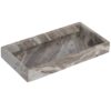 Vassoio svuotatasche da ingresso in marmo marrone chiaro 30,5x15,5 cm. Elegante vassoio d'arredo per chiavi e monete. Acquista su Savino Arte e Design!